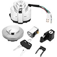 KIMISS Kits de Interruptor de ignición + Bloqueo de la tapa del tanque de gas con Llaves para VT600 Shadow 400 750